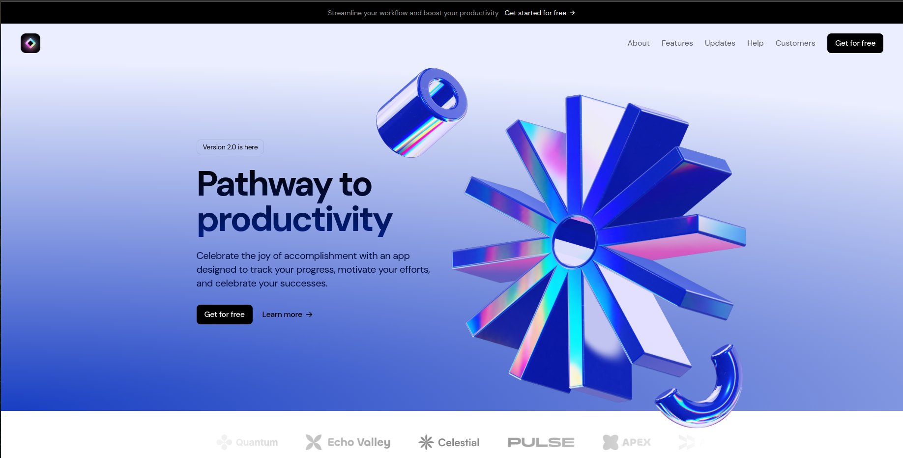 Light Landing Page